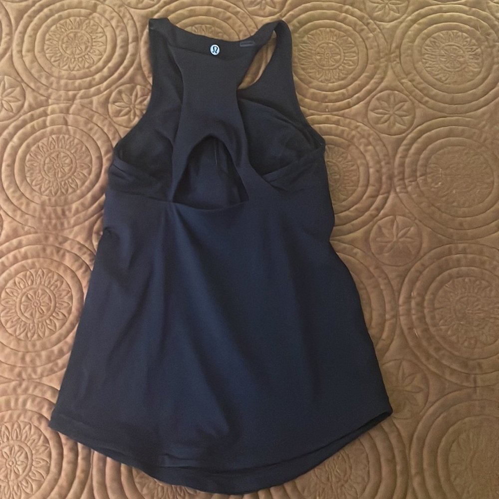 LULULEMON BLACK RACER TANK - Picture 2 of 3
